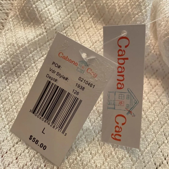 Cabana Cay Open-Knit Ombré Scalloped Cardi… - Picture 8 of 10